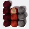 10 Pack Of The Easy Breezy Yarn Balls -We Are Knitters Sales 10 bordeaux terracota dark grey 2