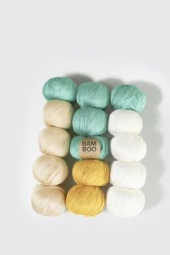 15 Pack Of Bamboo Yarn Balls