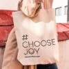 Tote Bag: Choose Joy -We Are Knitters Sales choose joy 01