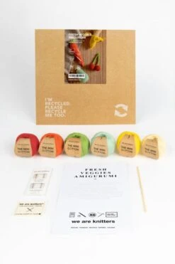 Fresh Veggies Amigurumi -We Are Knitters Sales corchet kit cotton baby fresh veggies en 03