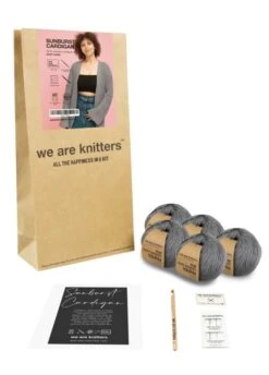 Sunburst Cardigan -We Are Knitters Sales crochet kit easy breezy bamboo cotton sunburst cardigan en 03