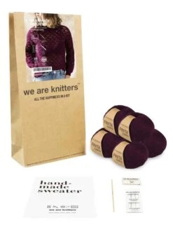 Handmade Sweater -We Are Knitters Sales crochet kit finita merino wool handmade sweater en 03