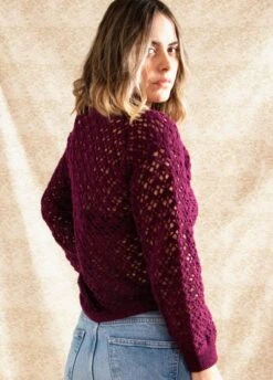 Handmade Sweater -We Are Knitters Sales crochet kit finita merino wool handmade sweater en 04