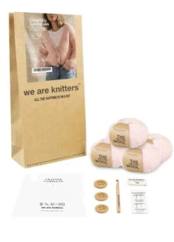 Crafted Cardigan -We Are Knitters Sales crochet kit petite wool crafted cardigan en 03