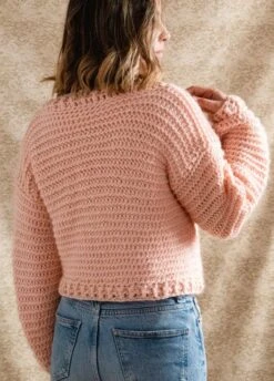 Crafted Cardigan -We Are Knitters Sales crochet kit petite wool crafted cardigan en 04