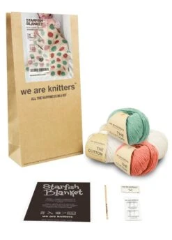 Starfish Blanket -We Are Knitters Sales crochet kit pima cotton baby starfish blanket en 03