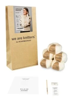 Cappuccino Sweater -We Are Knitters Sales crochet kit pima cotton capuccino sweater en 03
