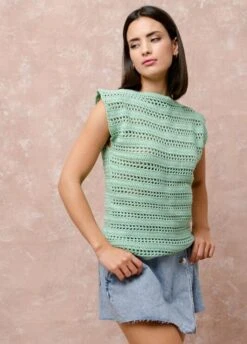Verë Tee -We Are Knitters Sales crochet kit pima cotton vere tee en 01 1