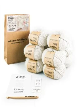 Matcha Blanket -We Are Knitters Sales crochet kit wool decor Matcha blanket EN 03
