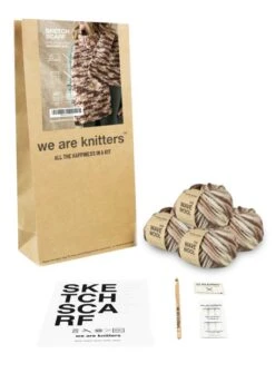Sketch Scarf -We Are Knitters Sales crochet kit wool wave sketch scarf en 03