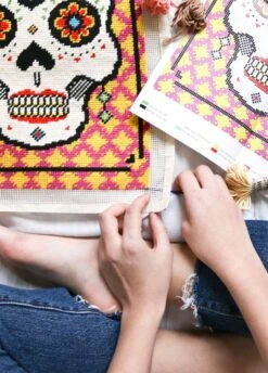 Frida -We Are Knitters Sales kit petit point frida 4