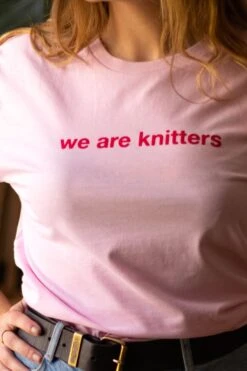 Front Page -We Are Knitters Sales knitting accessories t shirt cotton organic we are knitters pink en 02