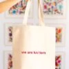 Tote Bag: We Are Knitters 1 Tote Bag: We Are Knitters -We Are Knitters Sales knitting accessories tote bag we are knitters en 02