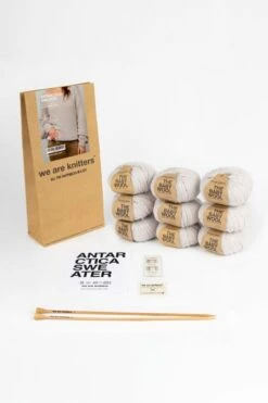 Antarctica Sweater -We Are Knitters Sales knitting kit baby alpaca antarctica sweater en 03