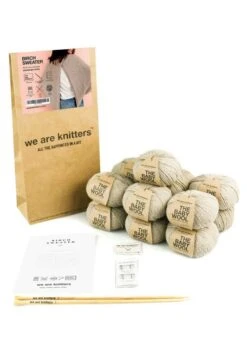 Birch Sweater -We Are Knitters Sales knitting kit baby alpaca birch sweater EN 03