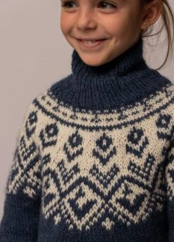 Montagne Sweater Kids -We Are Knitters Sales knitting kit baby alpaca monatge sweater kids en 02