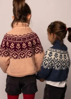 Montagne Sweater Kids -We Are Knitters Sales knitting kit baby alpaca monatge sweater kids en 04