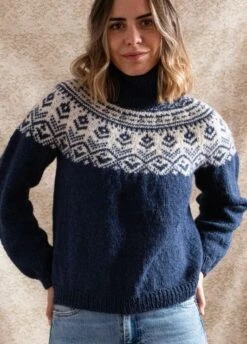 Montagne Sweater -We Are Knitters Sales knitting kit baby alpaca montagne sweater en 01