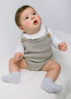 Eugene Romper -We Are Knitters Sales knitting kit baby pima cotton eugene romper en 04