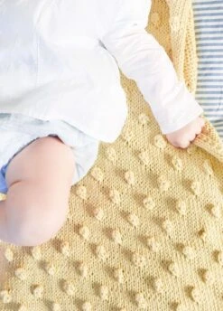 Yo Yo Blanket -We Are Knitters Sales knitting kit cotton baby yo yo blanket 01