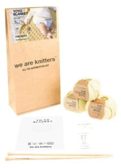 Yo Yo Blanket -We Are Knitters Sales knitting kit cotton baby yo yo blanket 03