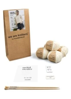 Orchid Sweater -We Are Knitters Sales knitting kit cotton sweaters orchid sweater EN 03