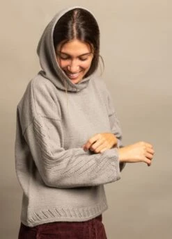 Charming Sweater -We Are Knitters Sales knitting kit finita yarn wool merino hoodie charming sweater en 04