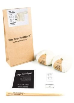 Tiny Cardigan -We Are Knitters Sales knitting kit lana fina tiny cardigan EN 03