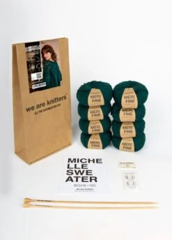 Michelle Sweater -We Are Knitters Sales knitting kit merifine merino michelle sweater en 03