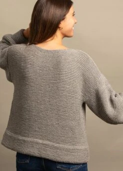 Bruxelles Sweater -We Are Knitters Sales knitting kit merino wool merifine bruxelles sweater en 04