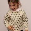 Neige Sweater Kids -We Are Knitters Sales knitting kit merino wool merifine neige sweater kid en 01