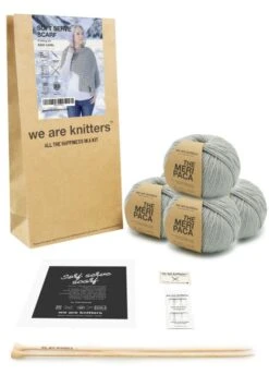 Soft Serve Scarf X @knitatude -We Are Knitters Sales knitting kit meripaca merino alpaca soft serve scarf en 03