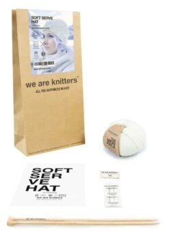 Soft Serve Hat X @knitatude -We Are Knitters Sales knitting kit meripaca merino wool baby alpaca soft serve hat en 03