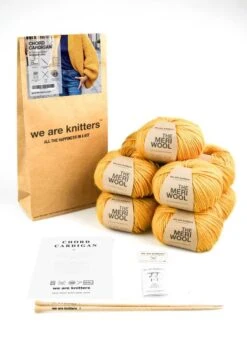 Chord Cardigan -We Are Knitters Sales knitting kit meriwool merino superwash chord cardigan 03