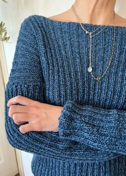 Babylon Sweater -We Are Knitters Sales knitting kit mixed yarn cotton wool babylon sweater en 04