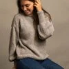 Giza Sweater -We Are Knitters Sales knitting kit mixed yarn wool cotton giza sweater en 01 2