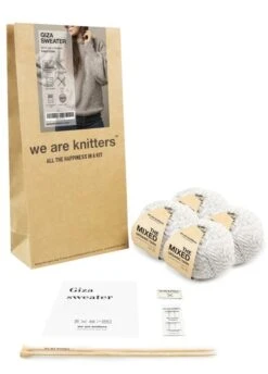 Giza Sweater -We Are Knitters Sales knitting kit mixed yarn wool cotton giza sweater en 03 2