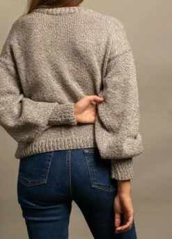 Giza Sweater -We Are Knitters Sales knitting kit mixed yarn wool cotton giza sweater en 04 2