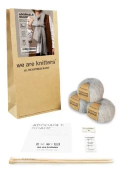 Adorable Scarf -We Are Knitters Sales knitting kit mohair adorable scarf en 03 3