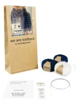 Heritage Scarf By Knits From Oslo -We Are Knitters Sales knitting kit mohair herritage scarf en 03