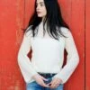 The Go To Sweater By Krysten Ritter -We Are Knitters Sales knitting kit mohair krysten ritter the go to sweater en 01