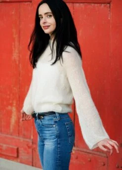 The Go To Sweater By Krysten Ritter -We Are Knitters Sales knitting kit mohair krysten ritter the go to sweater en 04