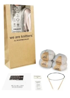 Saga Winter Neck WAK Edition X November Knits -We Are Knitters Sales knitting kit mohair merino meriwool snood saga winter neck en 03