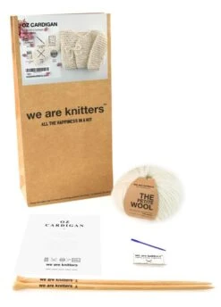 Oz Cardigan -We Are Knitters Sales knitting kit petite wool baby Oz cardigan EN 03