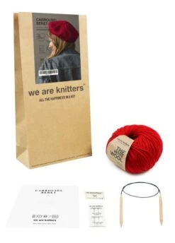Carrousel Beret -We Are Knitters Sales knitting kit petite wool hat beanie carrousel beret en 03