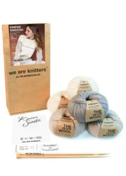 Kinesis Sweater -We Are Knitters Sales knitting kit petite wool kinesis sweater 03