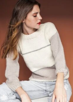 Kinesis Sweater -We Are Knitters Sales knitting kit petite wool kinesis sweater4