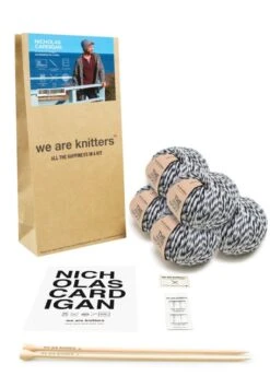 Nicholas Cardigan -We Are Knitters Sales knitting kit petite wool men nicholas cradigan en 03
