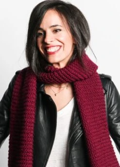 Morse Scarf -We Are Knitters Sales knitting kit petite wool morse scarf 04