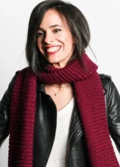 Morse Scarf -We Are Knitters Sales knitting kit petite wool morse scarf 04 1